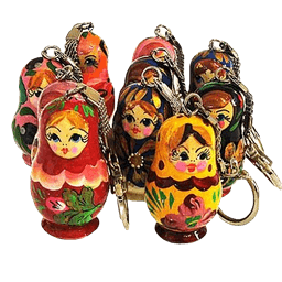 Брелок матрешка/снеговик