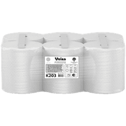 Полотенце бумажное 2-х/двухслойное Veiro Professional Comfort 150 м, В рулонах, Белое