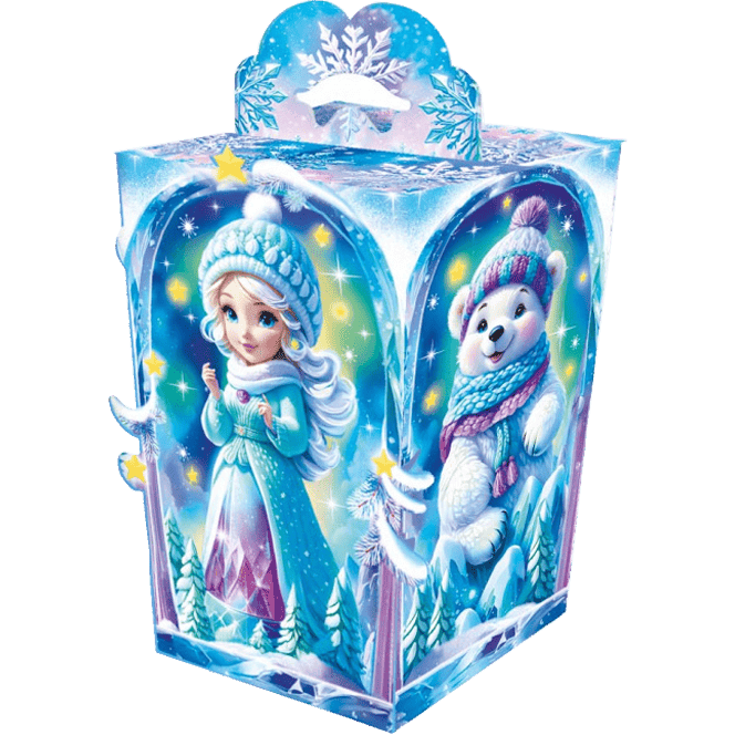 Коробка бумажная для конфет 0,7 кг ЛЬДИНКА