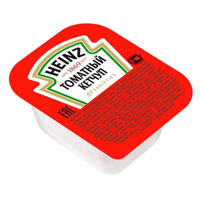 Соус 25 мл "Heinz", Томатный (кетчуп) Соус 25 мл "Heinz", Томатный (кетчуп)
